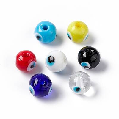 Handmade Evil Eye Lampwork Beads