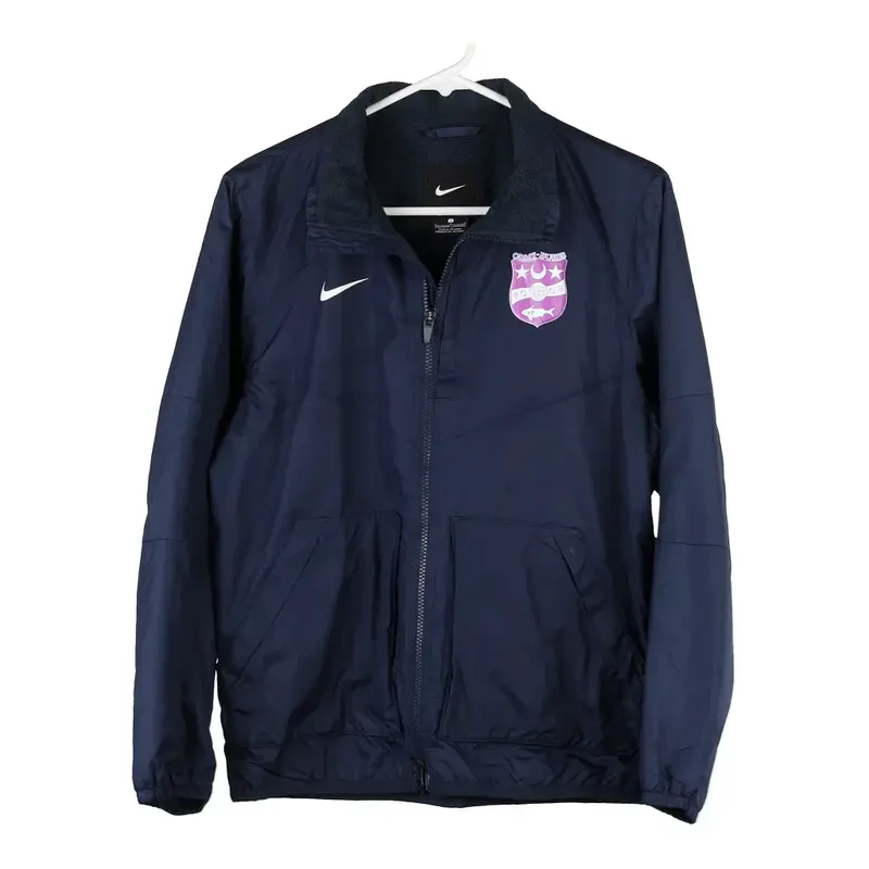Age 12-13 Nike Jacket - Large Navy Nylon | Size: large