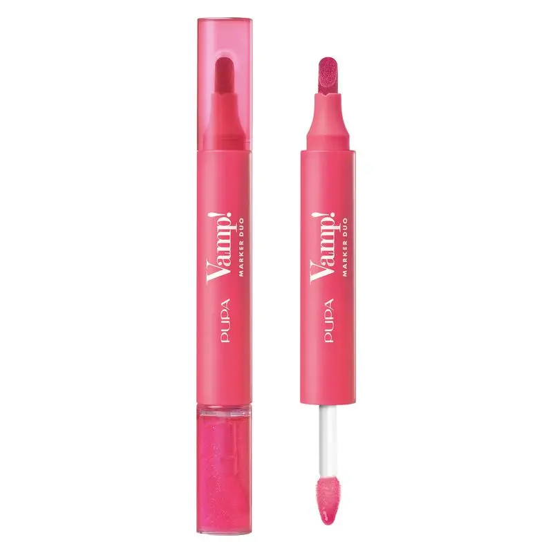 Pupa Vamp! Marker Duo - Lip marker and oily lip gloss 006 - Dragon Fruit 4 ml