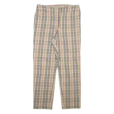 Womens Trousers Beige Regular Tapered W32 L29