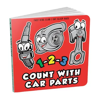 123 Count with Car Parts Book - For the next generation of racers, Start them young!