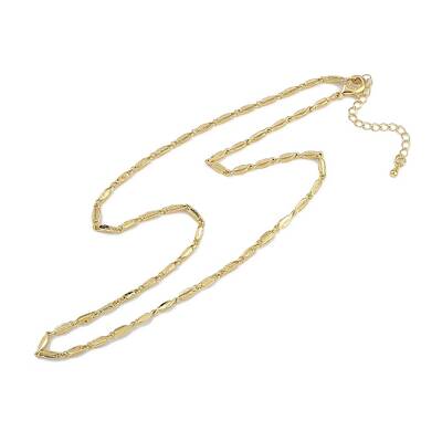 Rack Plating Brass Oval Link Chain Necklaces for Women