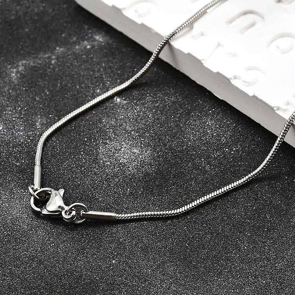 Tarnish Resistant 304 Stainless Steel Snake Chain Necklaces