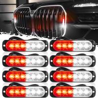 LED Emergency Strobe Lights - Red and White Flashing Warning Light for Construction and Hazard, Dual Color LED Emergency Stro...