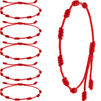 Bracelet 7 Knots for Protection Lucky Amulet for Women Men Handmade Rope Bracelet Friendship Bracelet