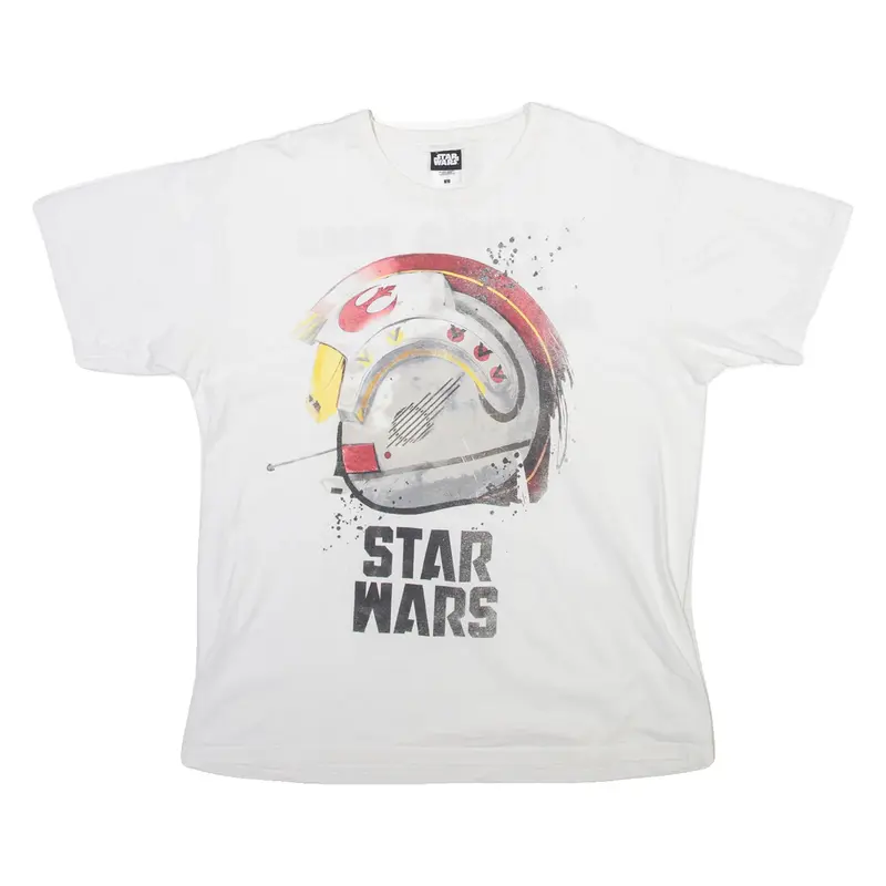 STAR WARS Mens T-Shirt White L
