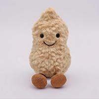 Cute Peanut Shaped Plush Toy, Soft Stuffed Animals Smile Peanut Plush Toy, Nut Food Plushie Pillow Doll, Party Favor Toys