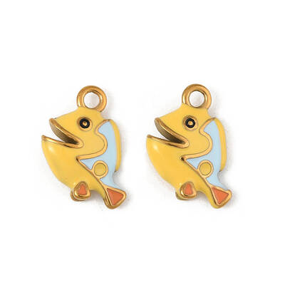 304 Stainless Steel Enamel Pendants