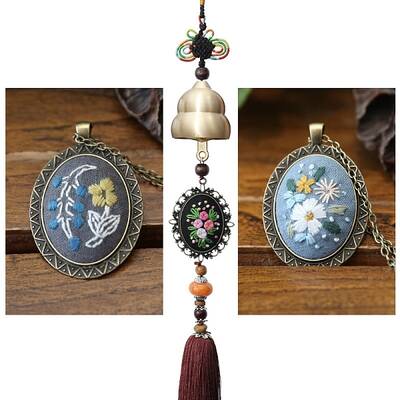 DIY Embroidery Wind Chime Kits