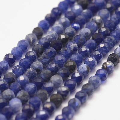 Natural Sodalite Bead Strands