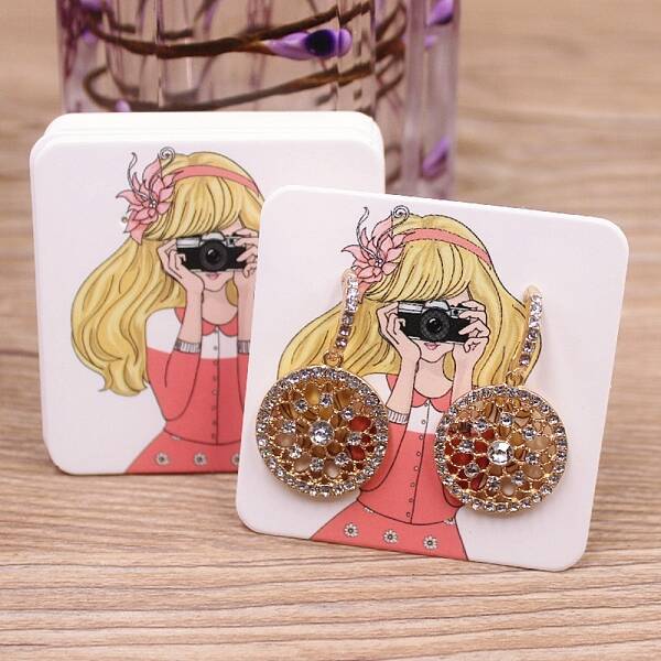 Square Paper Earring Display Cards