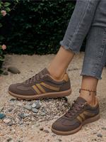 Women's Low Top Lace Up Training Shoes, Trendy Walking Sneaker, Casual Comfortable Breathable Lightweight Wear-resistant Spor...
