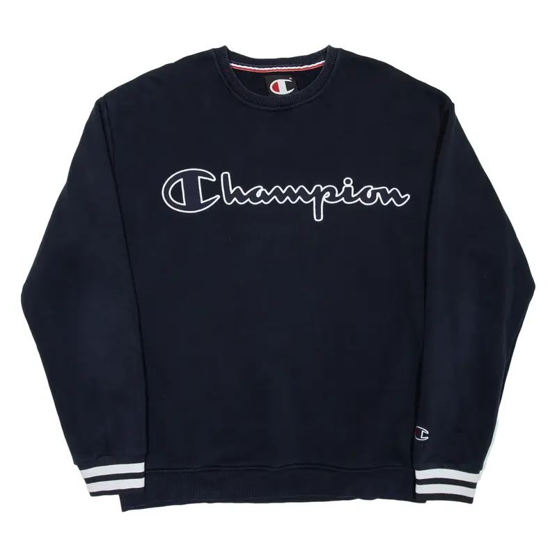 CHAMPION Mens Sweatshirt Blue 2XL