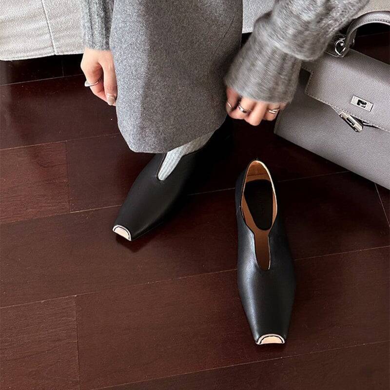 CHIKO Bartlett Square Toe Block Heels Pumps Shoes
