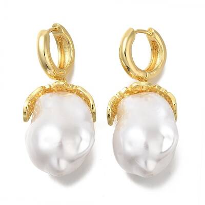 Rack Plating Brass Hoop Earrings