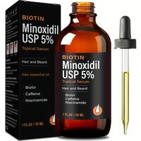 5% Minoxidil + Biotin Hair Growth Formula – Hair Thickening and Growth Support for Men and Women, Beard Thickening – Gent...