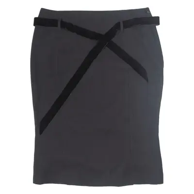 TOM FORD Belted Formal Knee Length Pencil Skirt Black Womens M
