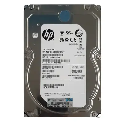 695502-003 HP 3TB 3Gb/s SATA 7200 3.5-Inch Hard Drive