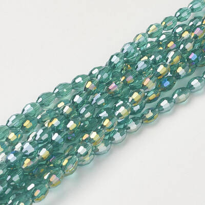 Electroplate Glass Beads Strands