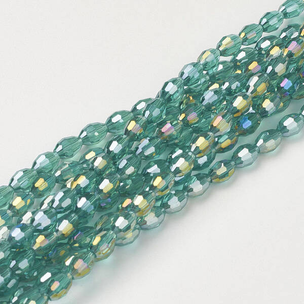 Electroplate Glass Beads Strands