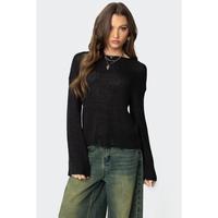 Drop Shoulder Light Knit Sweater