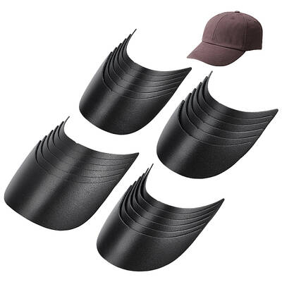 24Pcs 4 Styles Plastic Hat Brim Board for Peaked Cap