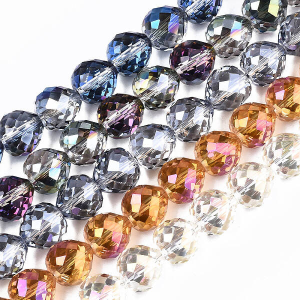 Electroplate Glass Beads Strands