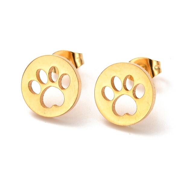 Ion Plating(IP) 304 Stainless Steel Stud Earrings