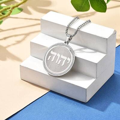 304 Stainless Steel Rhinestone Pendant Necklaces for Women