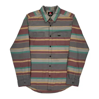 Quiksilver Striped Shirt - Large Multicoloured Cotton