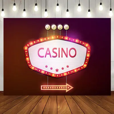 Light Arrow Casino Open Backdrop For Birthday Party