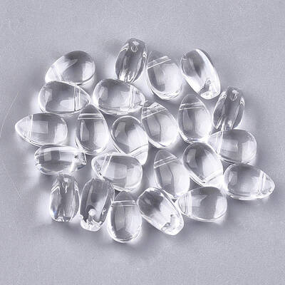 Transparent Glass Charms