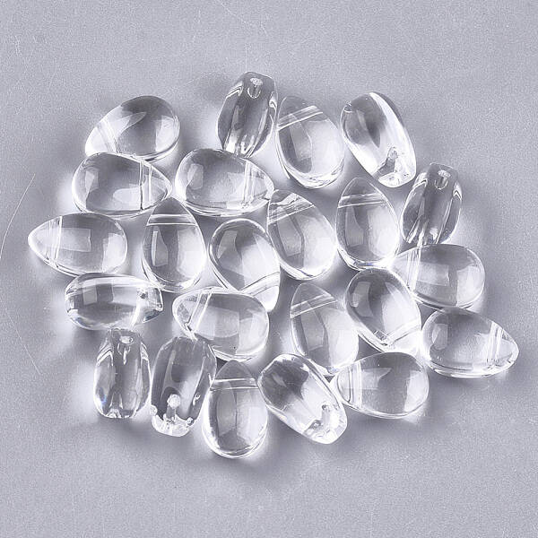 Transparent Glass Charms