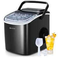 Portable Countertop Ice Maker - 9 Ice Cubes in 6 Minutes, 26 lbs Daily Output, Self-Cleaning Kitchen Gadgets Travel