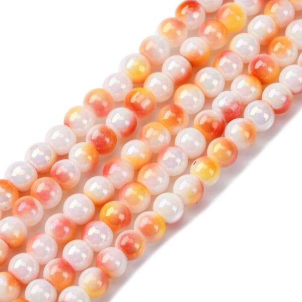 Pearlized Handmade Lampwork Beads Strands
