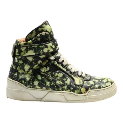 GIVENCHY High Top Trainers Green Synthetic Mens UK 9