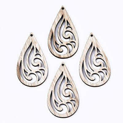 Unfinished Hollow Wood Big Pendants