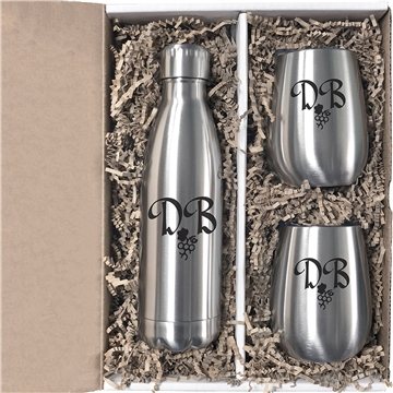 12 Promotional Stainless Gift Set - Insulated & BPA Free