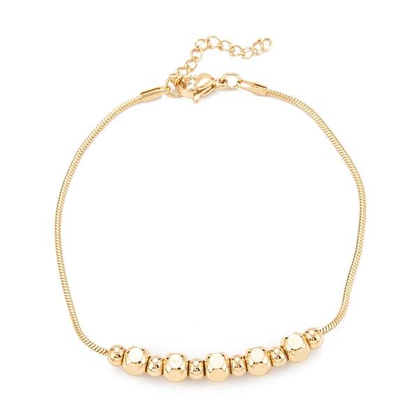 PVD Vacuum Plating 304 Stainless Steel Beaded Bracelets