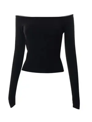 Women's Solid Cut Out Off The Shoulder Tee, Casual Classy Long Sleeve T-shirt for Spring & Fall, Women's Clothing for Daily ...