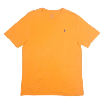 POLO RALPH LAUREN Womens T-Shirt Orange Crew Neck XL