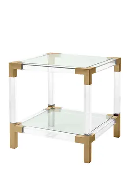 Clear Glass Side Table | Eichholtz Royalton