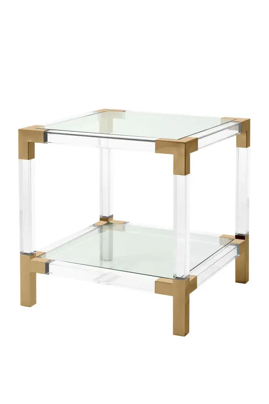 Clear Glass Side Table | Eichholtz Royalton
