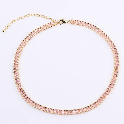 Cubic Zirconia Classic Tennis Necklace