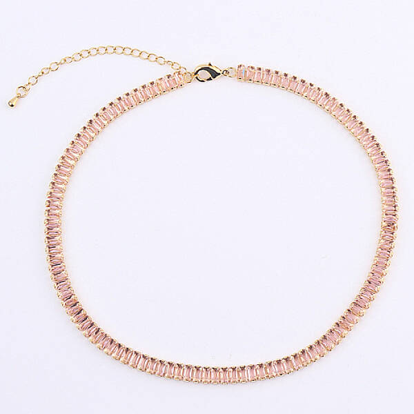 Cubic Zirconia Classic Tennis Necklace