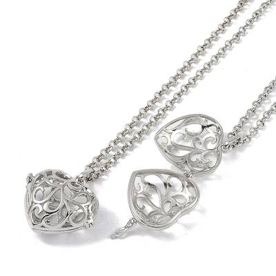 Brass Rhinestone Pendant Necklaces