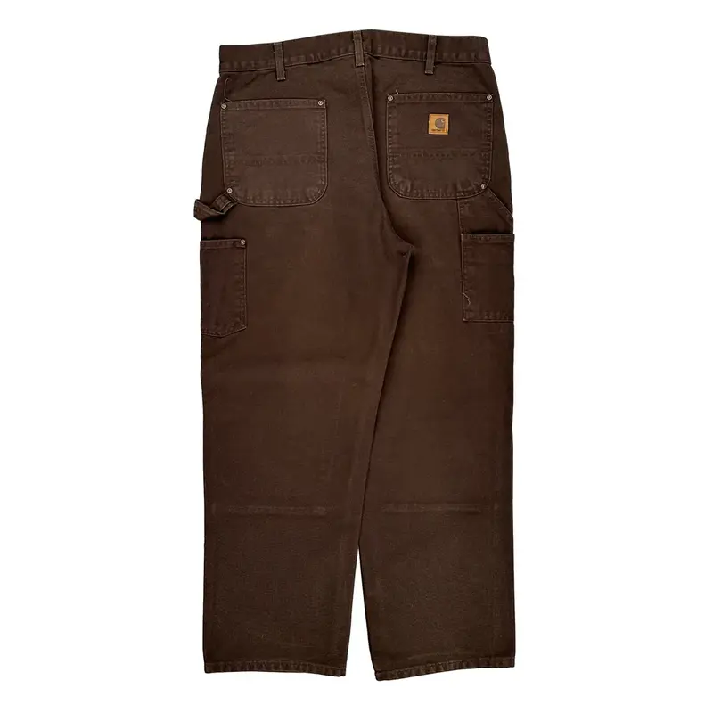 Carhartt Double Knee Carpenter Trousers - 36? Waist Brown Cotton