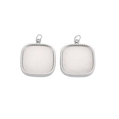304 Stainless Steel Pendant Enamel Settings