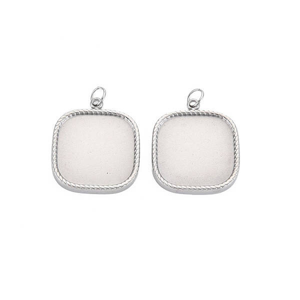 304 Stainless Steel Pendant Enamel Settings
