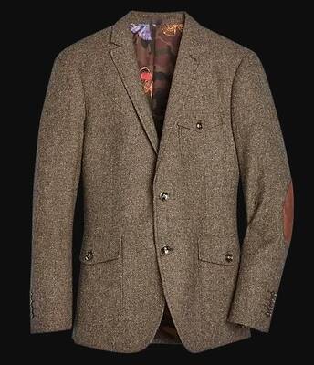 Mens Brown Herringbone Suits Downtown Los angeles - Suits LA $149